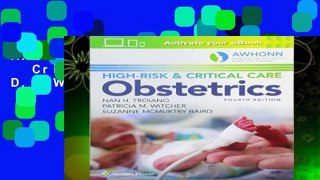 R.E.A.D AWHONN s High-Risk   Critical Care Obstetrics D.O.W.N.L.O.A.D
