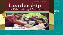 R.E.A.D Leadership in Nursing Practice: Changing the Landscape of Health Care D.O.W.N.L.O.A.D