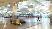 İstanbul- Atatürk Havalimanı İç ve Dış Hat Terminallerinde Sessizlik Hakim