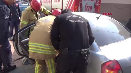 Otomobilde Mahsur Kalan Pelin Bebeği İtfaiye Kurtardı