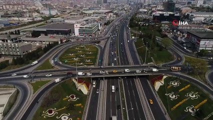 Büyük Göç nedeniyle kapatılan tüm yollar açıldı...Trafik havadan görüntülendi