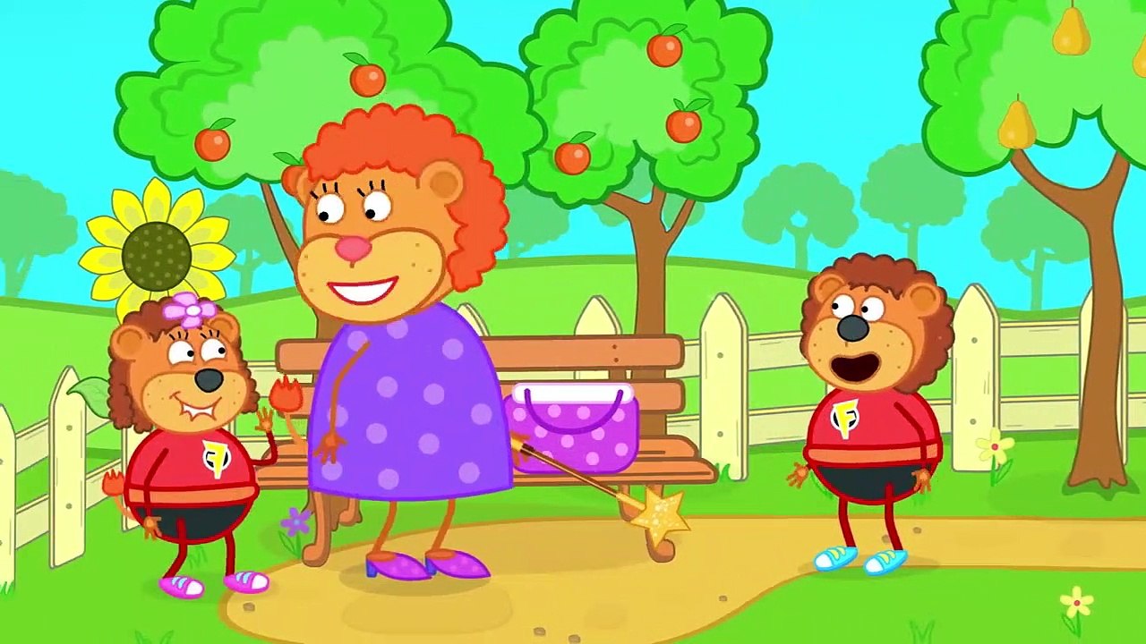 Lion de la Famille Dauphin sauve une Vie de dessin animé pour les Enfants