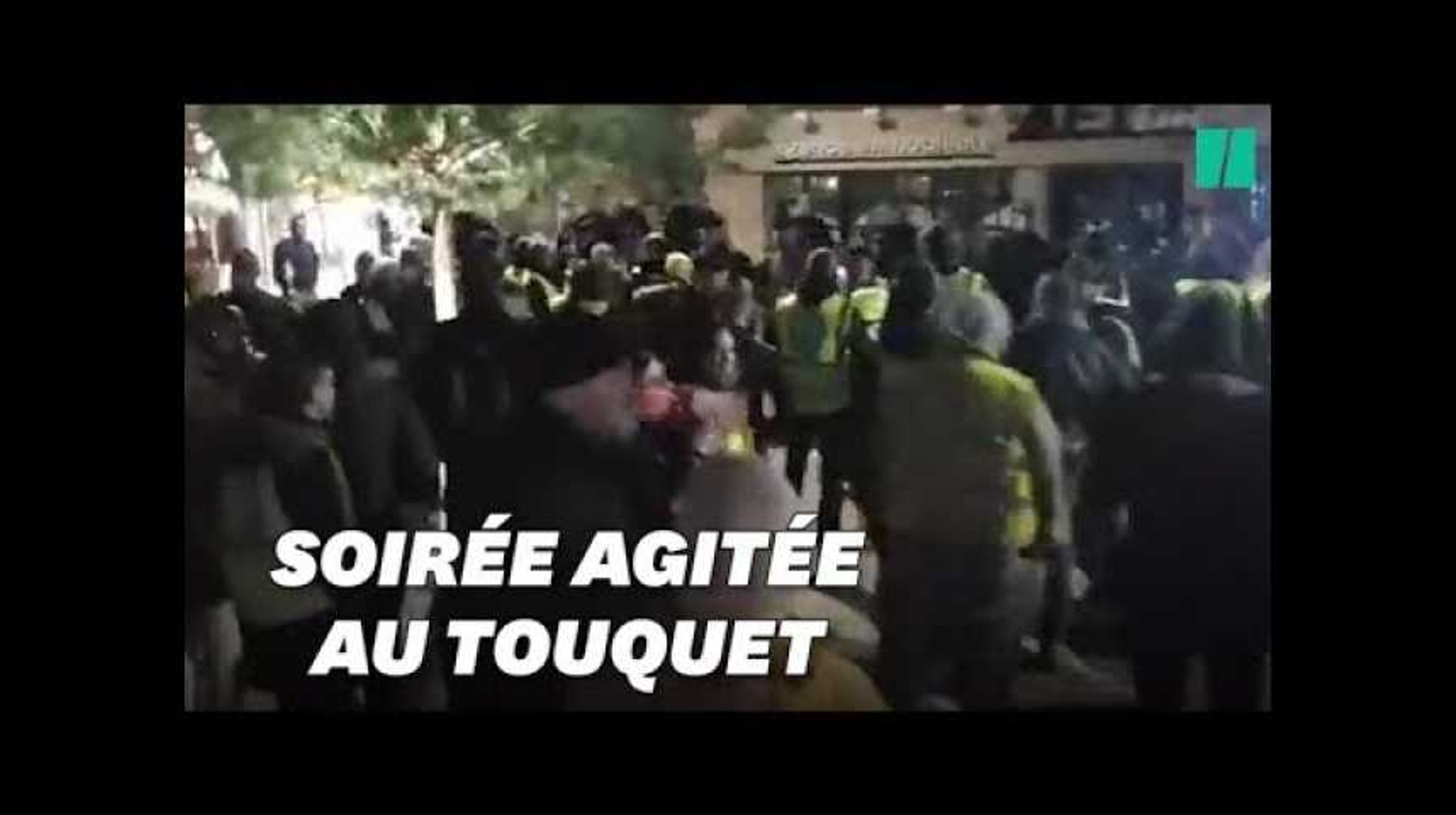 Au Touquet, des gilets jaunes se réunissent devant la villa des Macron -  Vidéo Dailymotion