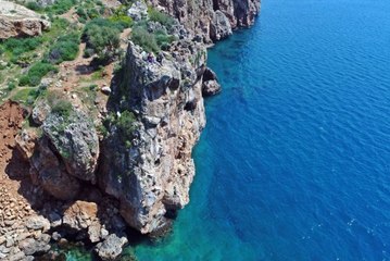 Gençlerin 30 Metrelik Uçurumda Drone İmtihanı