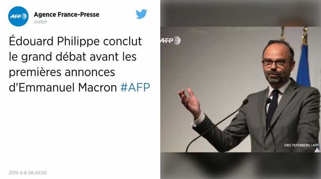 Édouard Philippe conclut le Grand débat avant les premières annonces du chef de l’État