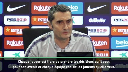 31e j. - Valverde sur Griezmann : "Chaque joueur est libre de ses choix"