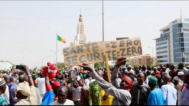 Protests in Mali against president for failing to stop violence