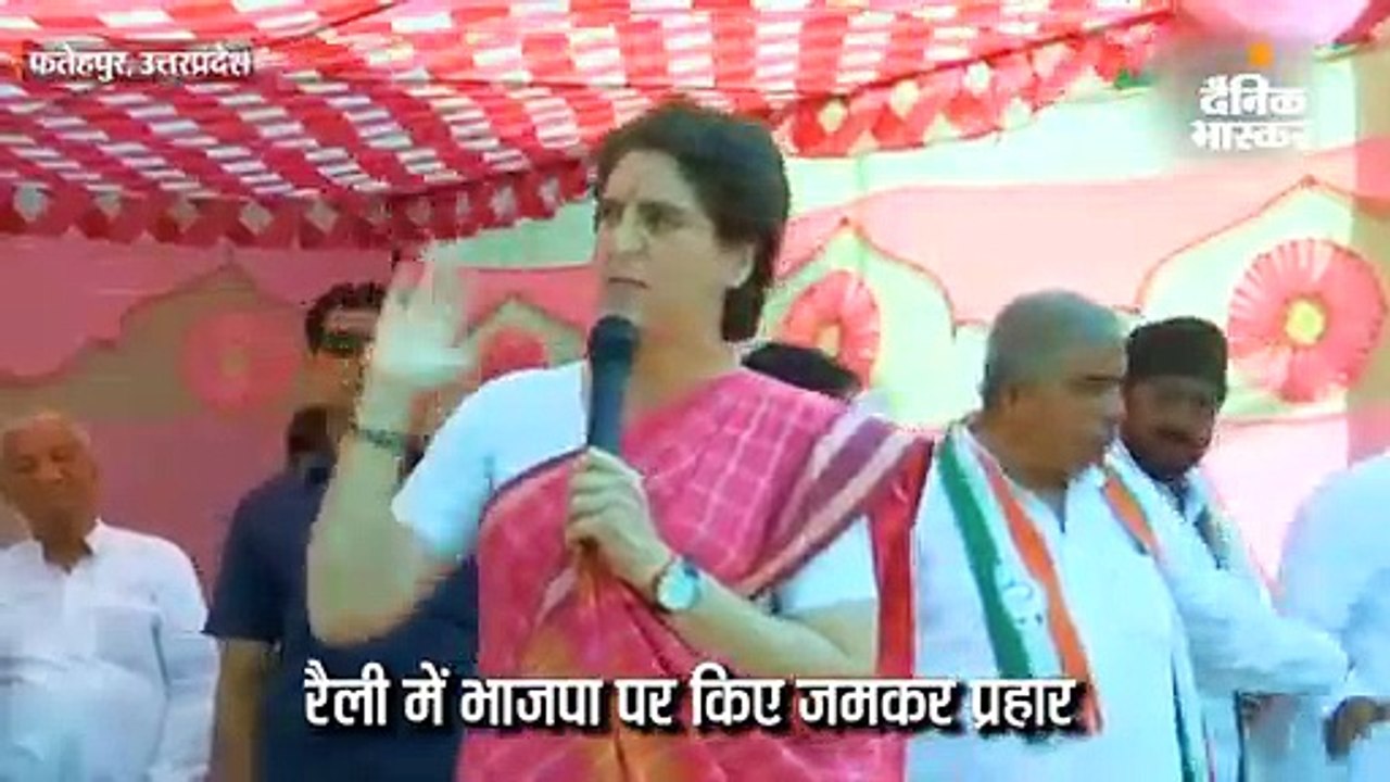 प्रियंका गांधी का रोड शो