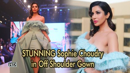 STUNNING Sophie Choudry in Off Shoulder Gown | Delhi Times Fashion Week