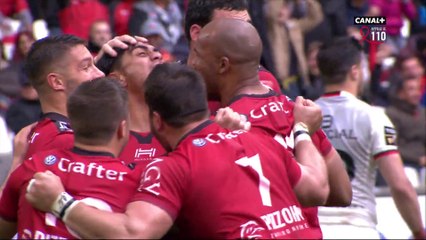 Top 14 - 21ème journée - Toulon / Toulouse : Essai du doublé pour le toulonnais Fekitoa !