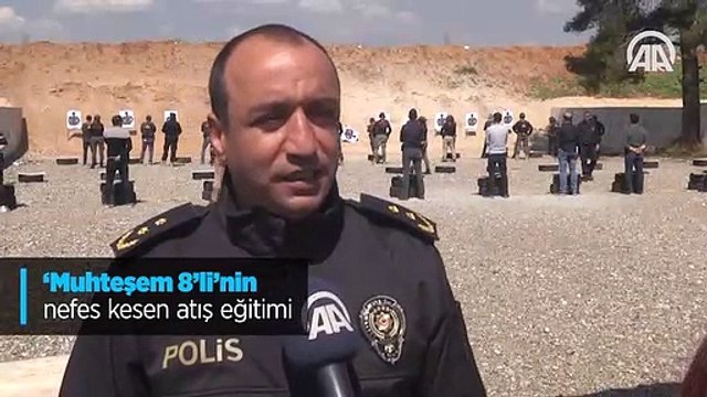 'Muhteşem 8'li'nin nefes kesen atış eğitimi