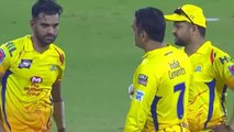 IPL 2019 CSK vs KXIP: MS Dhoni  angry with Deepak Chahar after two full-toss |वनइंडिया हिंदी