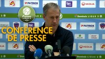 Conférence de presse Clermont Foot - AS Nancy Lorraine (2-3) : Pascal GASTIEN (CF63) - Alain PERRIN (ASNL) - 2018/2019