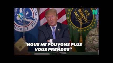 Donald Trump à la frontière mexicaine: "On est complet, désolé les gars"