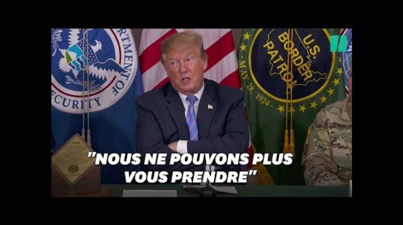 Donald Trump à la frontière mexicaine: "On est complet, désolé les gars"