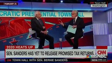 Where are Bernie's tax returns? What is he hiding, and what about transparency.
