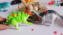 Toy story 1 - TRex Fighting Saltasaurus and Stegosaurus Defending the Nest