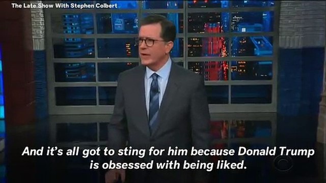 Stephen Colbert Mocks Donald Trump: ‘So Many People Can’t Stand Him’