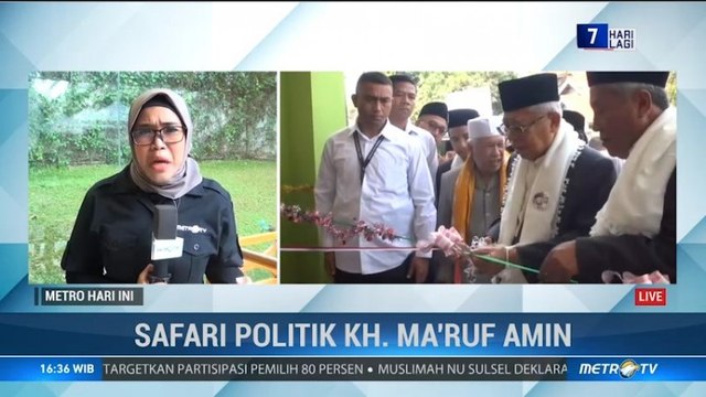 Agenda Safari Politik KH Ma'ruf Amin di Banten