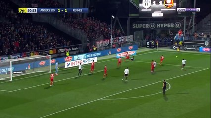 Angers 2 - 1 Rennes  Stephane Bahoken Goal 06.04.2019