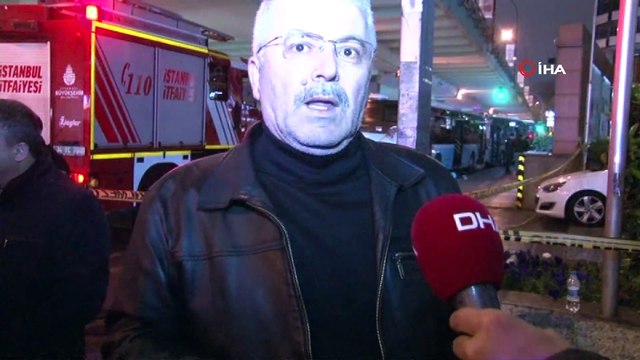 Şişli'de kazaya karışan 3 ticari araç ve 3 otobüs vinçlerle kaldırıldı