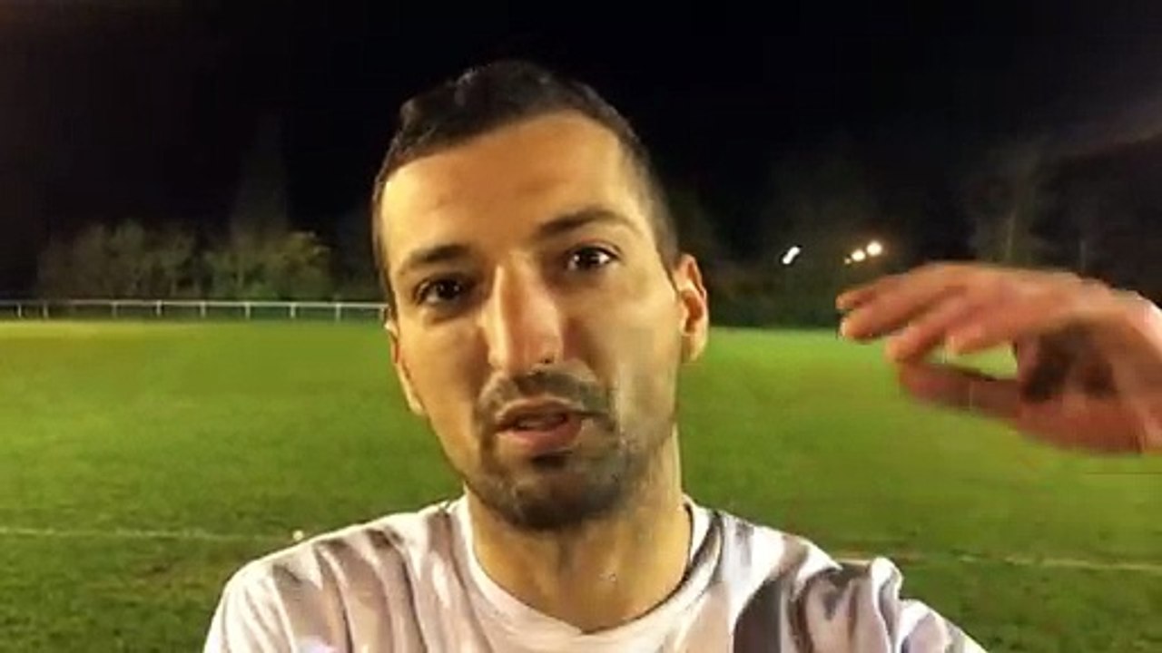 D1 (18ème journée) – Ryad BENLARBI réagit après la défaite du FC CORBAS contre le FEYZIN CBE