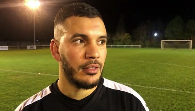 D1 (18ème journée) – Nabil HAMANI réagit après la victoire du FEYZIN CBE au FC CORBAS