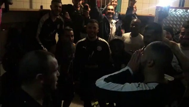 D1 (18ème journée) - La joie du FEYZIN CBE après la victoire contre le FC CORBAS