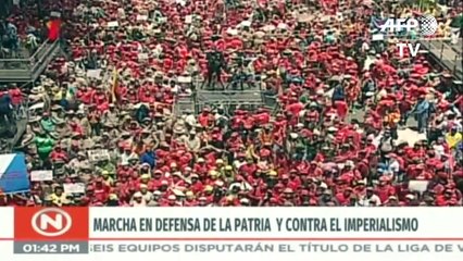 Chavistas nas ruas