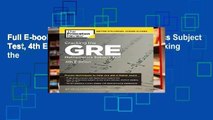 Full E-book Cracking The Gre Mathematics Subject Test, 4th Edition (Princeton Review: Cracking the