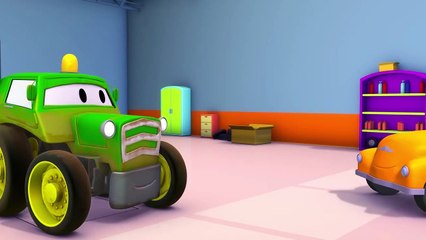 Tom El Camión de Remolque y los Coches de Carreras en Coche de la Ciudad | Camiones de dibujos animados para los niños