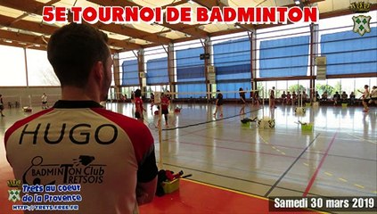 5e Tournoi de badminton à TRETS 30 MARS 2019