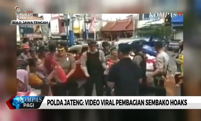 Polda Jateng: Video Viral Pembagian Sembako Hoaks