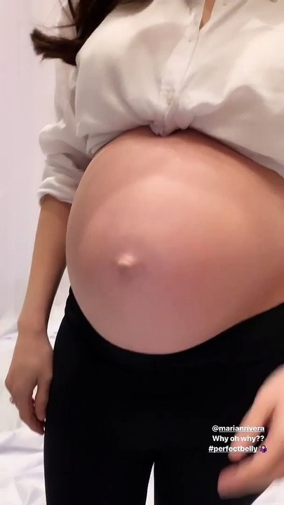 Close up baby bump