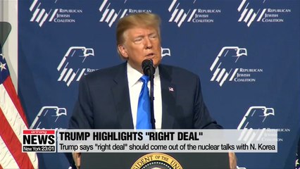 "Right deal" should come out of the nuclear talks: Trump