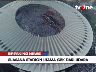 Jutaan Pendukung Paslon 02 Putihkan GBK