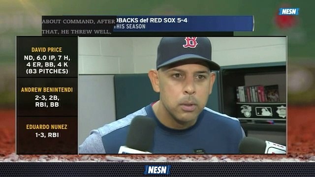 Alex Cora Says There's No Frustration After Loss To Diamondbacks