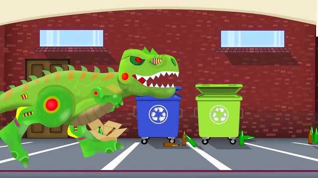 Réservoir et le Dinosaure Robot | Formation et utilise | Fabrique de Jouets Pour les Enfants | Czołg - Bajka Dinosaures Youpii