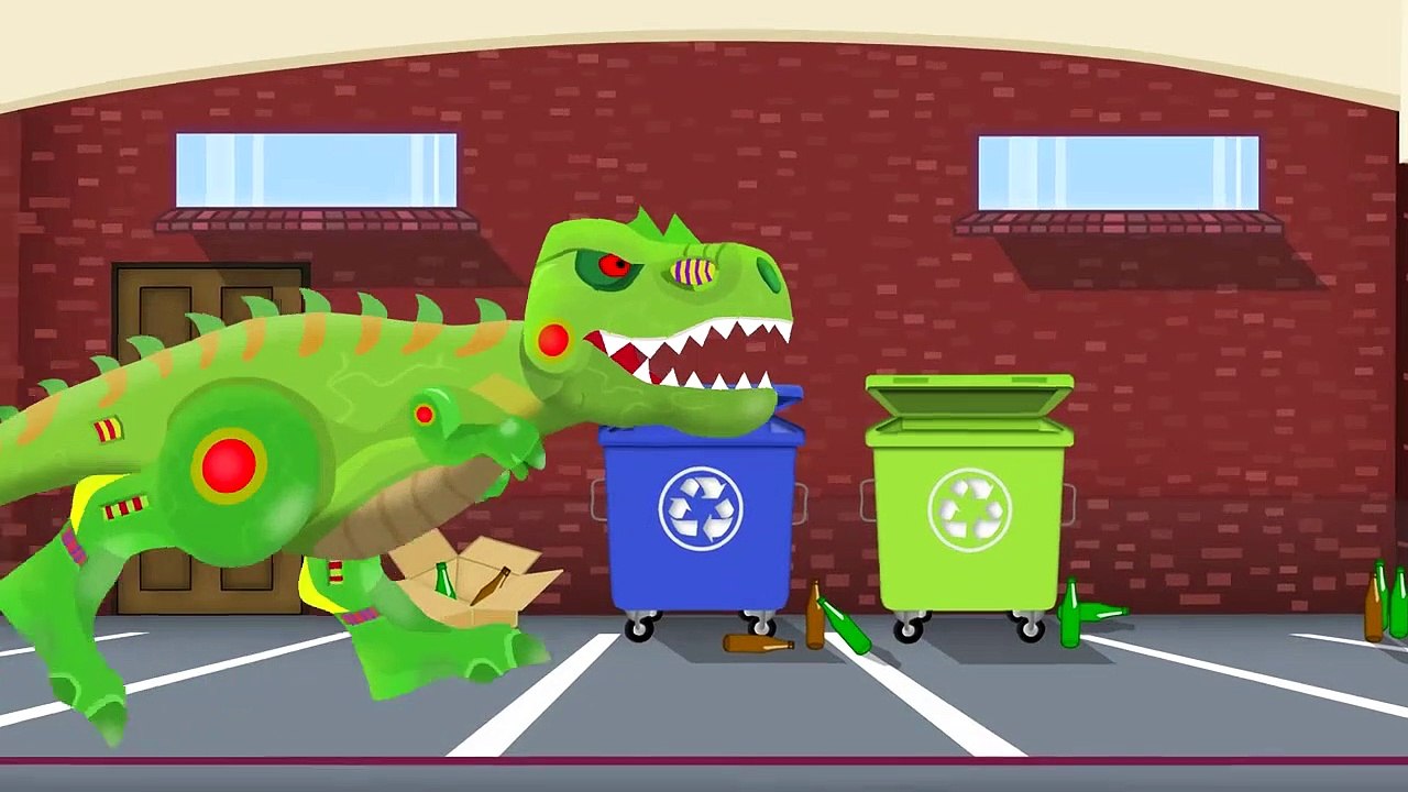 Réservoir et le Dinosaure Robot | Formation et utilise | Fabrique de Jouets Pour les Enfants | Czołg - Bajka Dinosaures Youpii