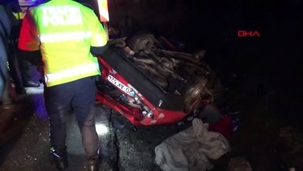 Afyonkarahisar Otomobil Takla Attı 3 Yaralı