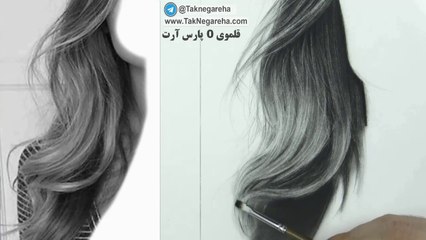 آموزش کشیدن مو و ریش و سبیل سیاه قلم