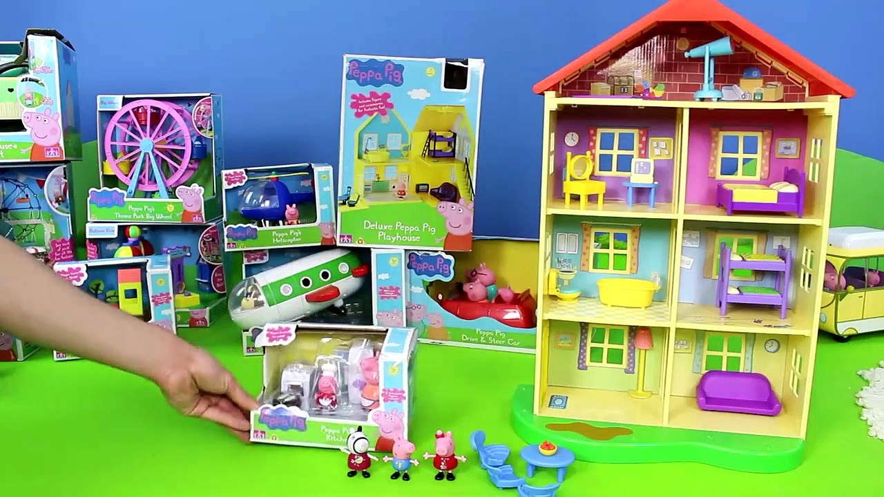 Peppa Wutz Unboxing: de Nouvelles Voitures, un Pig de jeu de Pompier & Train Zusammenschitt français | Gertie S. Bresa