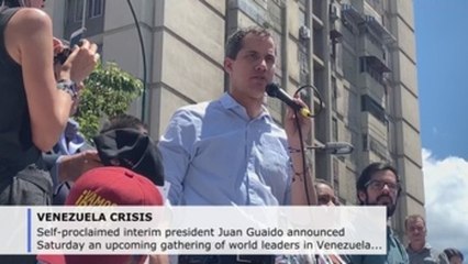 Guaido says he'll host world leaders in Venezuela