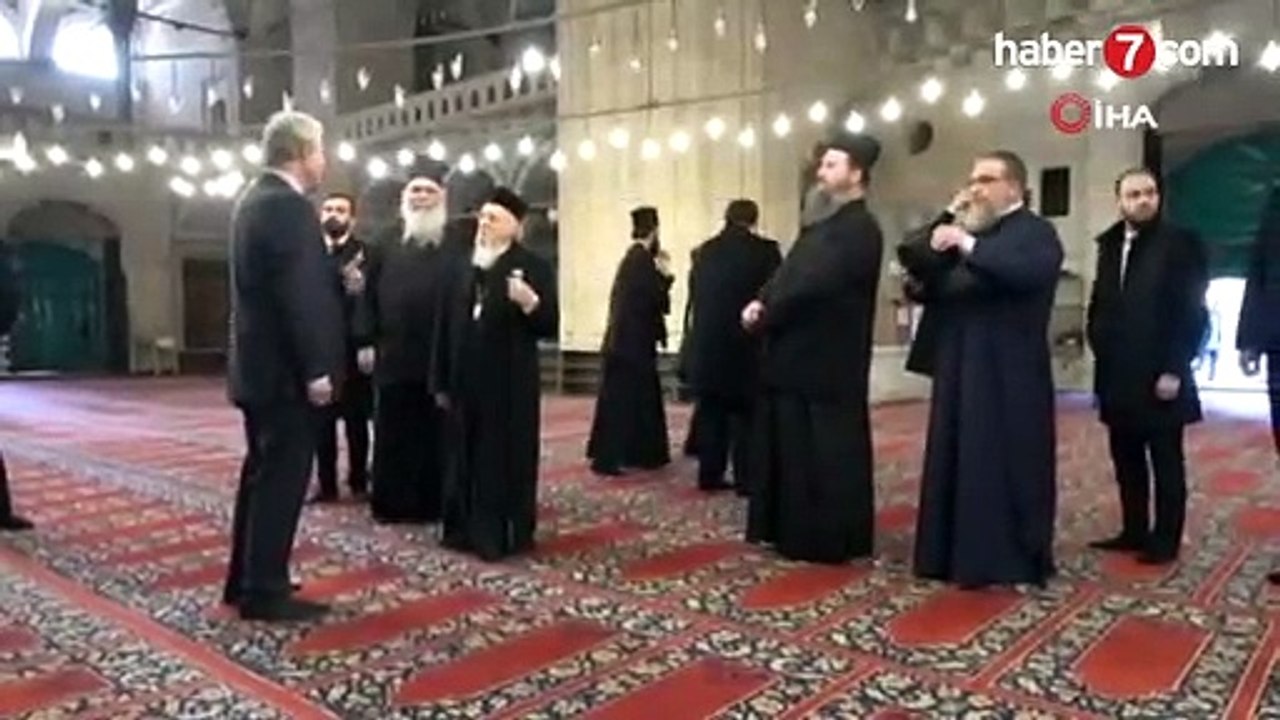 Bartholomeos, Selimiye’de ‘ezan’ sesiyle mest oldu - Video 7