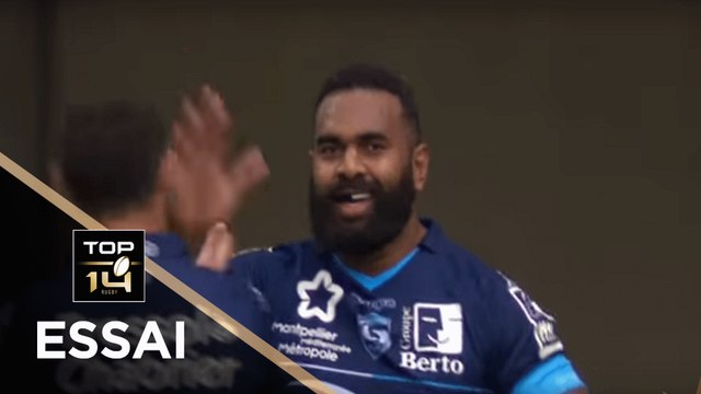 TOP 14 - Essai Timoci NAGUSA (MHR) - Montpellier - Agen - J21 - Saison 2018/2019
