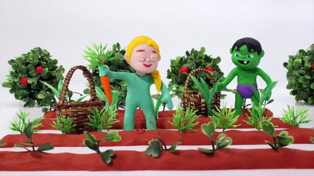 Superhero Babies Play with Sand ❤ Hulk & Frozen Elsa Play Doh Cartoons & Stop Motion Movies