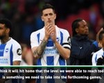 Hughton turns focus to Premier League after FA Cup semi-final defeat