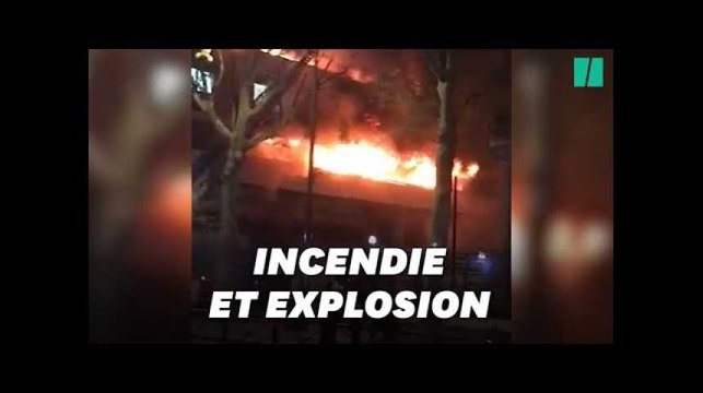 Un incendie détruit un immeuble dans le 19ème arrondissement de Paris