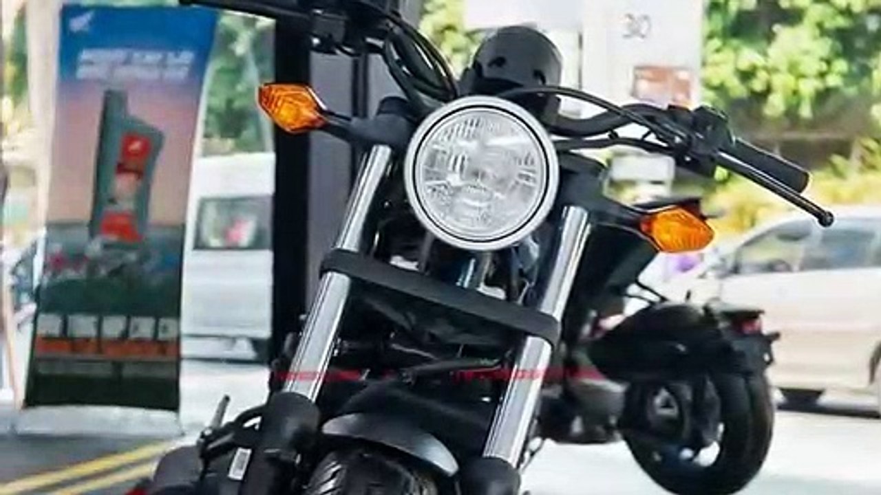 New 2019 Honda Rebel 500 Matte Black Official  Det