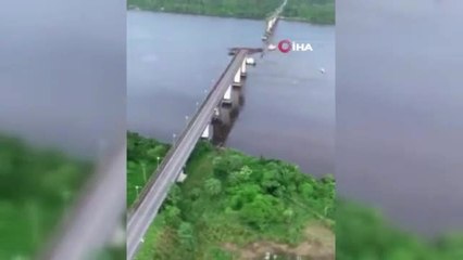 Brezilya'da Nehrin Üzerindeki Köprü Çöktü